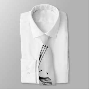 Cravate Notes musicales sur Argent