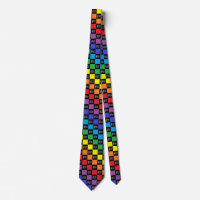 Notes noires et musicales d'arc-en-ciel Checkered