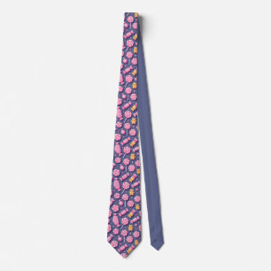 Cravate Nounours et motif de bonbons