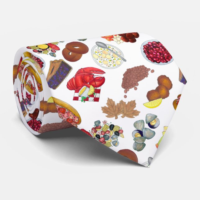 Cravate Nourriture Côtière Nouvelle-Angleterre Amérique du (Roulé)