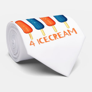 Cravate NOUS AVONS TOUS FOUILLÉ POUR ICECREAM drôle été