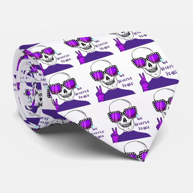 Cravate Nous méritons la liberté (Roulé)