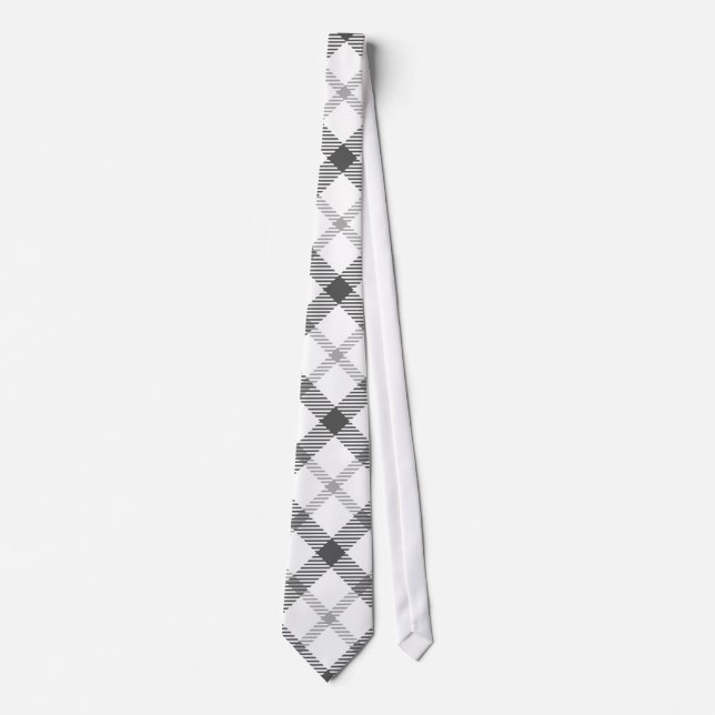 Cravate Nouvelle Vague Plaid Tartan (Devant)