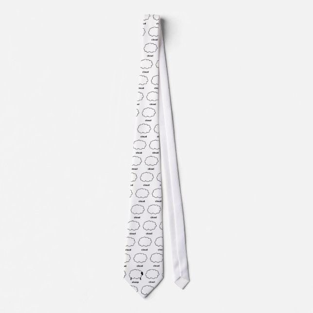 Cravate nuage, nuage, nuage, nuage, mouton, nuage, nuage… (Devant)