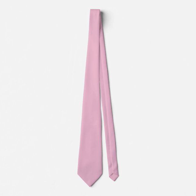 Cravate Nuance de rose pastel cerise (Devant)