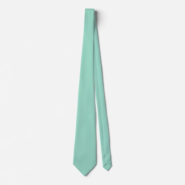 Cravate O01 Couleur vert océan (Devant)