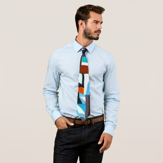 Cravate Ocean City (En situation)