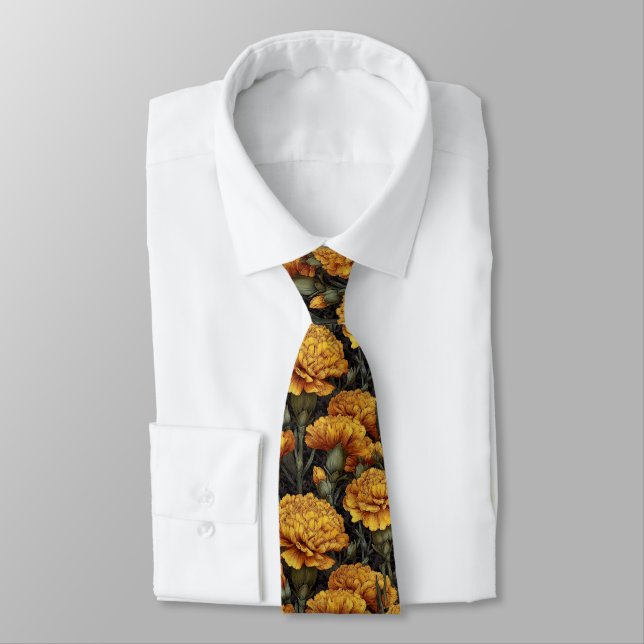 Cravate Œillet Floral Cadeau de Garçon d'Honneur Classique (Attaché)