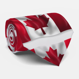 Cravate OEuvre canadienne du drapeau