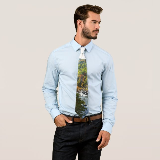 Cravate Ohiopyle River à l'automne II Pennsylvanie Automne (En situation)