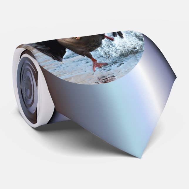 Cravate Oie cendrée sur la chasse (Roulé)