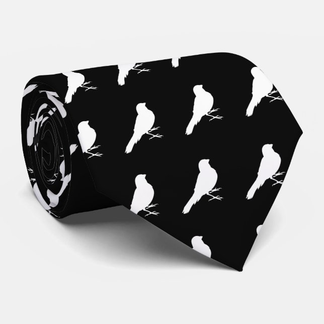 Cravate Oiseau canarien permanent (Roulé)