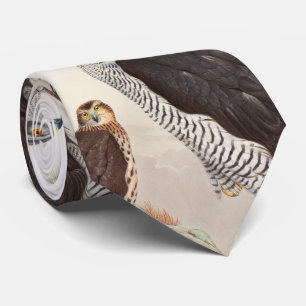 Cravate Oiseaux de John Gould d'autour de faune de la