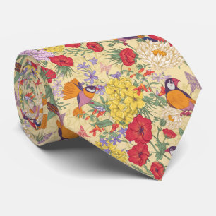 Cravate Oiseaux gais