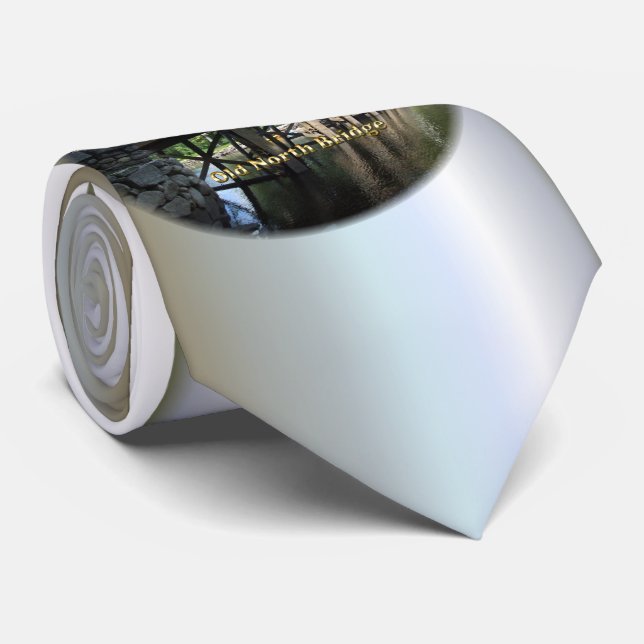 Cravate Old North Bridge - Concord de guerre révolutionnai (Roulé)