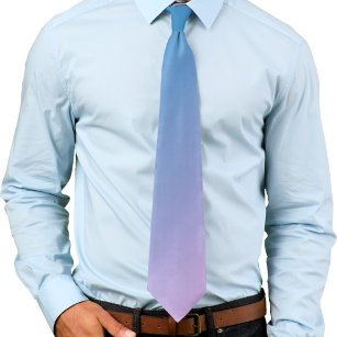Cravate Ombré bleu et rose clair