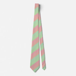 Cravate Ombre Pastel Pastèque Multiples Rayures Diagonales
