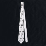 Cravate Omega Symbol (white) Tie<br><div class="desc">From a range featuring mathematical and scientific formulaes.</div>