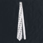 Cravate Omega Symbol (white) Tie<br><div class="desc">From a range featuring mathematical and scientific formulaes.</div>