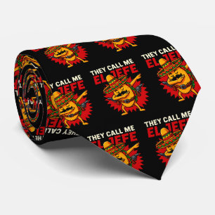 Cravate On M'Appelle El Jefe Taco Funny Boss Cinco De Mayo