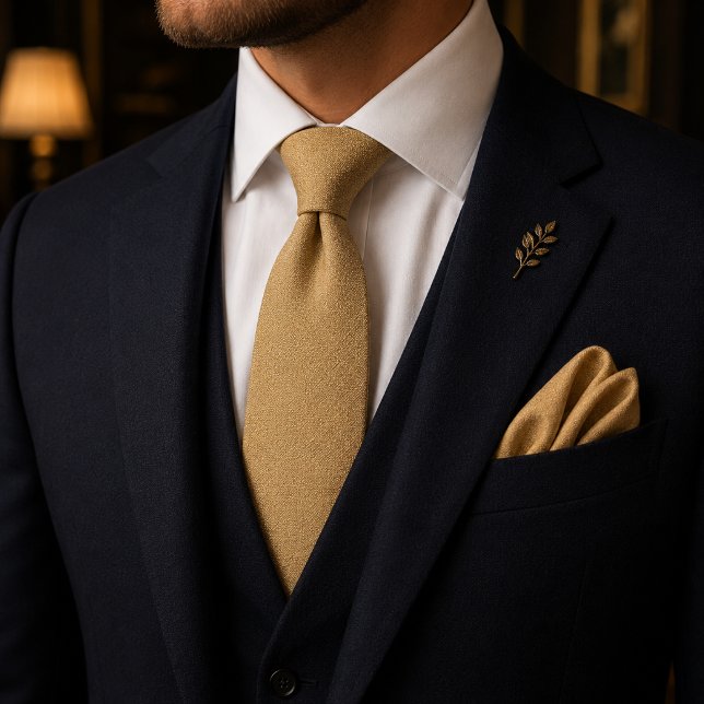 Cravate Or Champagne Luxe Discret (Créateur téléchargé)
