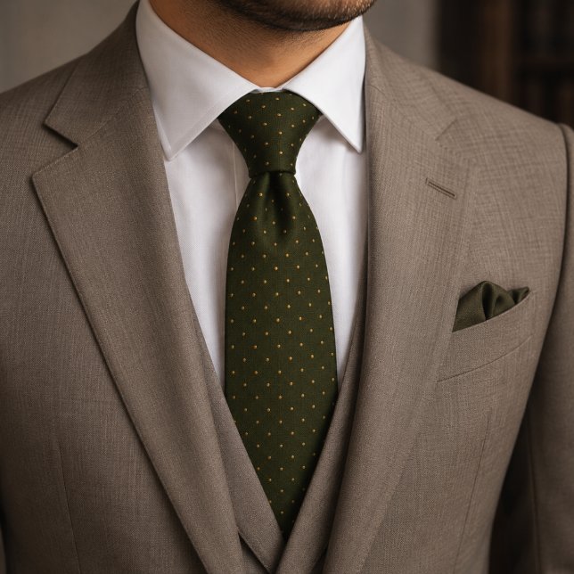 Cravate Or Executive de la Richesse Discrète en Or Olive F (Créateur téléchargé)