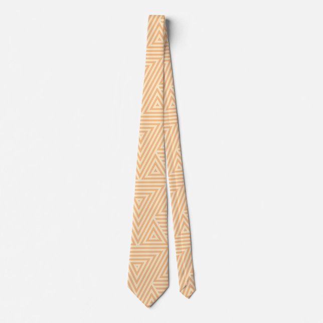 Cravate Orange Abstrait Motif par storeman (Devant)