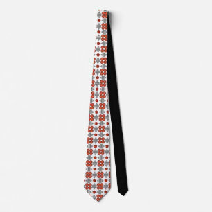 Cravate Orange Diamant Gemstone Art, Orange