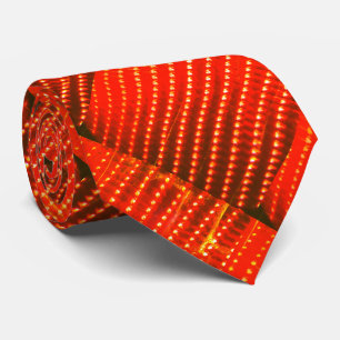 Cravate Orange Lights Halloween Las Vegas Marque Necktie
