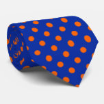 Cravate Orange On Blue Polka Dots Pattern Design<br><div class="desc">Blue Color Background With Orange Polka Dots Seamless Repeat Pattern Design</div>