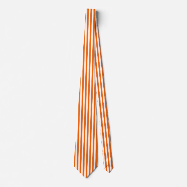 Cravate Orange Pinstripe (Devant)