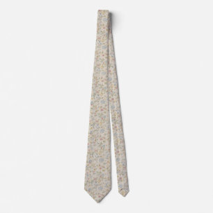 Cravate Oreiller jeté à motif floral pastel vintage disty