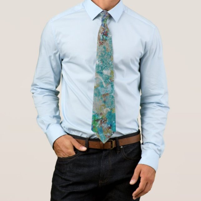 Cravate Original Moderne Un Design D'Art Abstrait (Créateur téléchargé)
