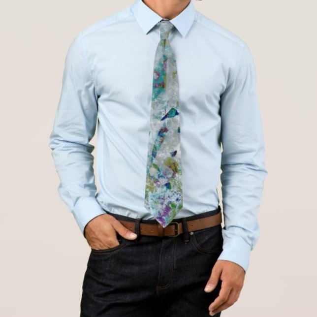 Cravate Original Moderne Un Design D'Art Abstrait (Créateur téléchargé)
