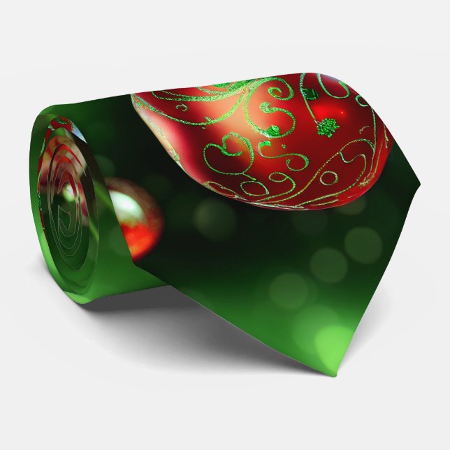 Cravate Ornement de Noël (Roulé)