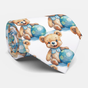 Cravate Ours bleu Teddy
