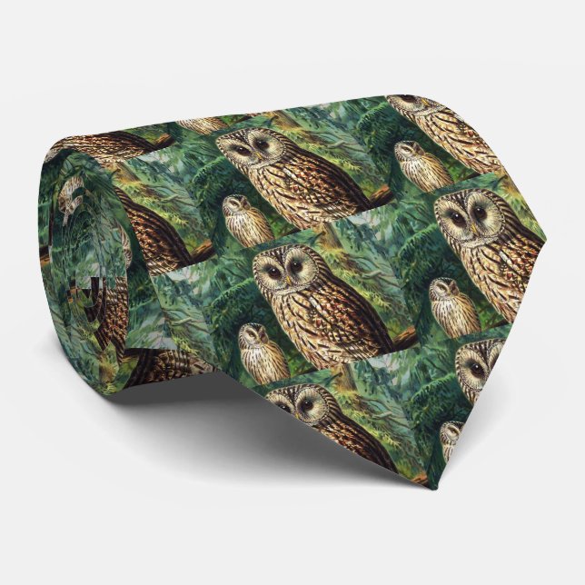 Cravate Owls (Roulé)