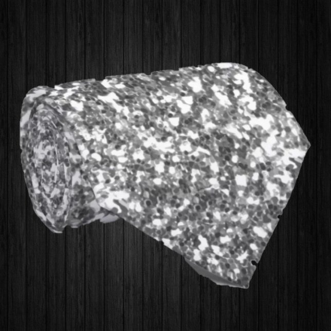Cravate Paillettes d'argent Faux Luxe Fantaisie  (Créateur téléchargé)