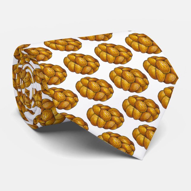 Cravate Pain de Challah tressé Pain Pain Fêtes de la Nourr (Roulé)