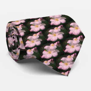 Cravate Paire de fleurs Clematis blanches