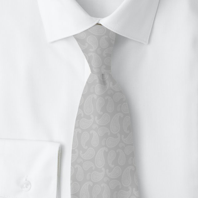 Cravate Paisley argenté (Créateur téléchargé)