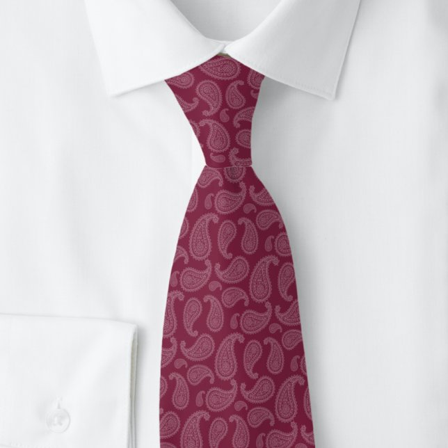 Cravate Paisley Canneberge (Créateur téléchargé)