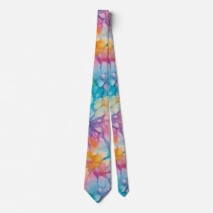 Cravate Paix Amour Tie-Dye