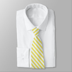 Cravate Pale Gold et White Stripes par Shirley Taylor