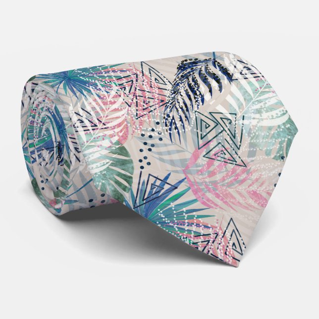 Cravate Palm feuille, tropical, Botanique, feuille, jungle (Roulé)