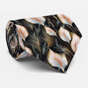 Cravate Pampas Rose Et Bleu Parties scintillant En Herbe