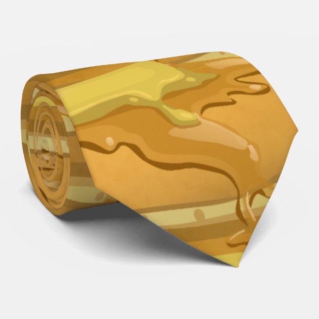 Cravate Pancake et sirop d'érable mignon (Roulé)