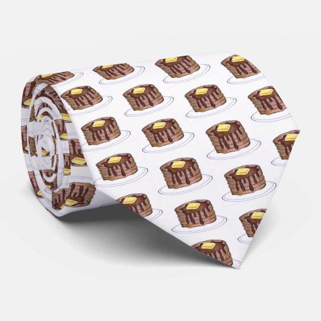 Cravate Pancake Pancake Pile courte Prapjack Sirop Beurre  (Roulé)