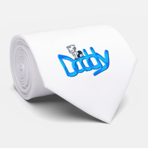 Cravate Papa Bébé Bleu