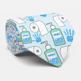 Cravate Papier de toilette et Motif d'assainissement des m